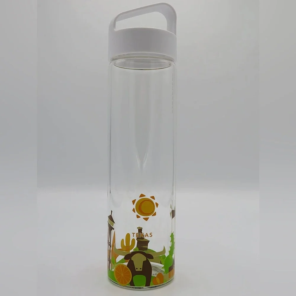 Starbucks You Are Here Texas Glass Water Bottle
